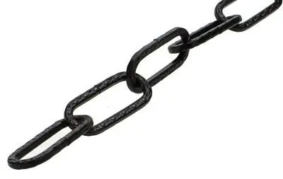 1015125 - SIERKETTING ZWART PLAT Ø 3MM L 29MM 2M