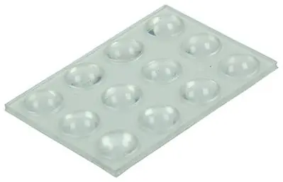 1047660 - GELUIDSDEMPER ZELFKLEVEND TRANSPARANT Ø 8 MM 12 ST/PCS