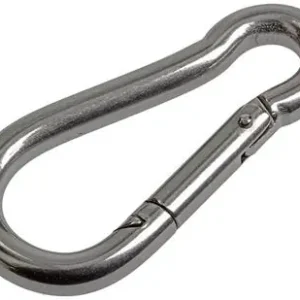 1008440 - MACK 1 KARABIJNHAAK + VEER 8 X 80MM INOX