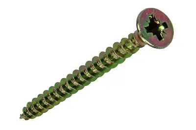 1020094 - SPAANPLAATSCHROEF VZ KOP GEELVZ 200 ST 4,0 X 40 MM