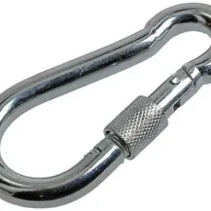 1008447 - MACK 1 KARABIJNHAAK + BORGSL. 10 X 100MM VERZINKT