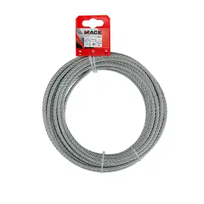 1015816 - VERZINKTE STAALKABEL 6X19 10M 5MM WLL 250 KG DIN EN 12385-4