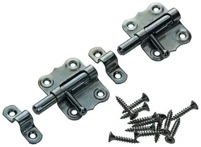 1013280 - 2 AMERIKAANSE GRENDELS VERZINKT A 35 - B 15 mm