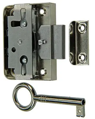 1015914 - 1 OPLEGMEUBELSLOT VERNIKKELD 25MM