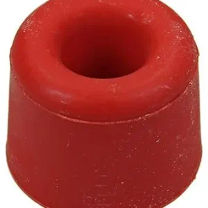 1047643 - DEURSTOP RUBBER + SCHROEF ROOD 30 X 25 MM 2 ST/PCS