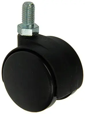 1013565 - DUBBEL ROL ZWART SCHROEFDRAAD 40MM