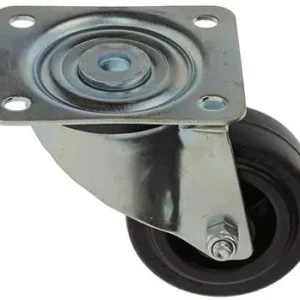1049119 - ZWENKWIEL BEVESTIGINGSPLAAT RUBBER MET NYLON VELG 80MM