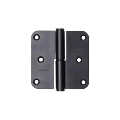 1067394 - 3 PAUMELLEN INOX MAT ZWART AFGER.HOEK RECHTS 80X80MM