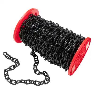 1072160 - KETT.SCH .KORT ZWART DIN5685-2Ø 6MM L 24MM 25M WWL 160 KG