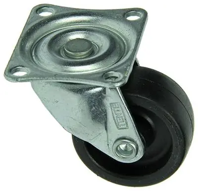 1015235 - ROL POLYAM. 1 KOGELLAGER MET PLAAT 30MM