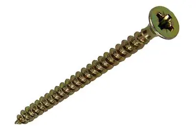 1020087 - SPAANPLAATSCHROEF VZ KOP GEELVZ 200 ST 3,5 X 45 MM
