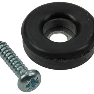 1047722 - STOELDOP RUBBER + SCHROEF ZWART Ø 23 MM 8 ST/PCS
