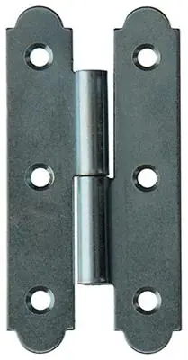 1013262 - 2 SPAANSE PAUMELLEN RECHTS VERZINKT H 100 x B 50 mm