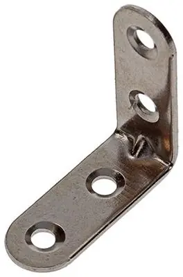 1013712 - 4 STOELWINKELHAKEN INOX 40X40MM