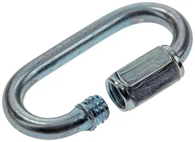 1008488 - MACK 2 LOZE SCHAKELS + MOER 4MM VERZINKT