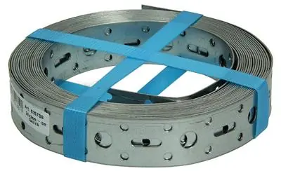 1014040 - GEPERFOREERD BANDIJZER, VERZINKT 25MMX1MMX5M