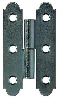 1013257 - 2 SPAANSE PAUMELLEN LINKS VERZINKT H 80 x B 45mm