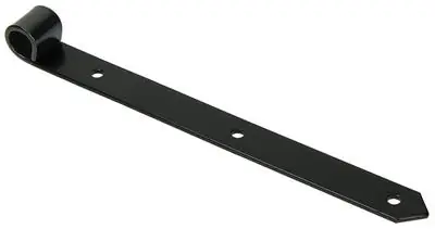1013237 - ENKEL LUIKSCHARNIER ZWART 30 CM DIA 18 MM
