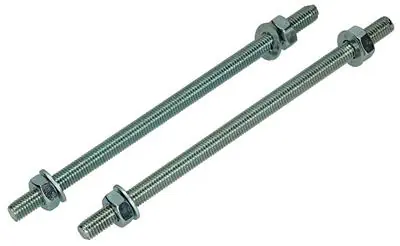 1017664 - DRAADEINDE + SLUITRING + MOER VERZ. 2ST M10 X 200 MM