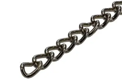 1006937 - GOURMETTEKETTING VERNIKKELD Ø 1,5MM L 4,5MM 2M