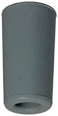 1047641 - DEURSTOP RUBBER + SCHROEF GRIJS 40 X 75 MM 2 ST/PCS