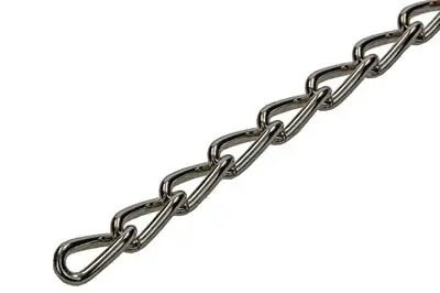 1006934 - GOURMETTEKETTING VERNIKKELD Ø 2MM L 12,4MM 2M