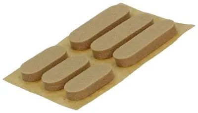1047669 - GELUIDSDEMPER ZELFKLEVEND BRUIN 16 + 22X7 MM 24 ST/PCS