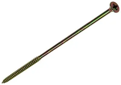1006979 - SPAANPLAATSCHROEF VZ KOP GEELVERZINKT 4ST 6 X 180MM