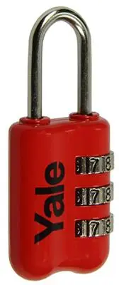 1018570 - BAGAGE-CIJFERHANGSLOT ROOD YP2/23/128/1R YALE 23MM