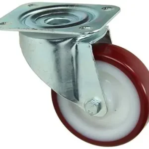 1058935 - ZWENKWIEL,GESPOTEN PU LOOPVLAKNYLON VELG MET PLAAT 100 MM