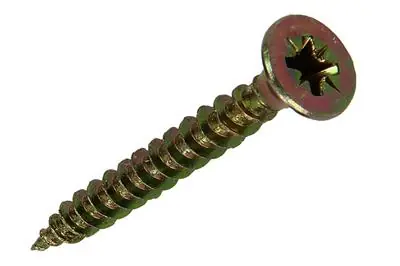 1020113 - SPAANPLAATSCHROEF VZ KOP GEEL VZ 200 ST 5,0 X 40 MM
