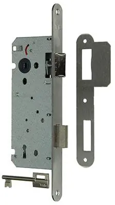 1019044 - 1 DUBBEL INSTEEKSLOT L/R INOX A1353-27YALE 50MM