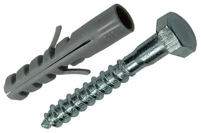 1017899 - PLUG + HOUTDRAADBOUT POLYETH 2 ST 12 MM 10X70 MM