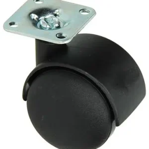 1013570 - DUBBEL ROL ZWART M PLAAT 50MM
