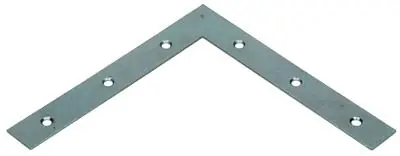 1014296 - 8 PLATTE WINKELHAKEN VERZINKT 150X150X20MM