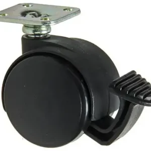 1058963 - ZWENKWIEL MET ENKELE WIELREM VORK PP, MET PLAAT 40 MM