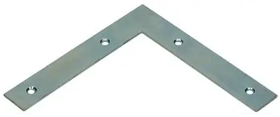 1013753 - 20 PLATTE WINKELHAKEN VERZINKT125X125X20MM