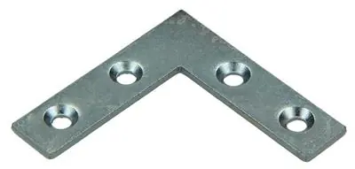 1013748 - 20 PLATTE WINKELHAKEN VERZINKT40X40X10MM