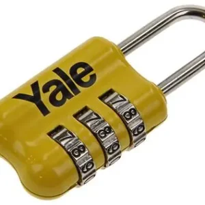 1018571 - BAGAGE-CIJFERHANGSLOT GEEL YP2/23/128/1Y YALE 23MM