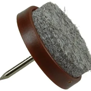1047713 - STOELGLIJDER MET NAGEL VILT BRUIN Ø 22 MM 8 ST/PCS