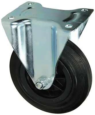1049129 - VAST WIEL BEVESTIGINGSPLAAT RUBBER MET NYLON VELG 160MM