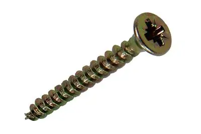 1020084 - SPAANPLAATSCHROEF VZ KOP GEELVZ 200 ST 3,5 X 30 MM