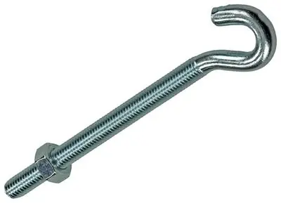 1017814 - SCHROEFHAAK METRISCH + MOER VERZINKT 2ST M8 X 100 MM