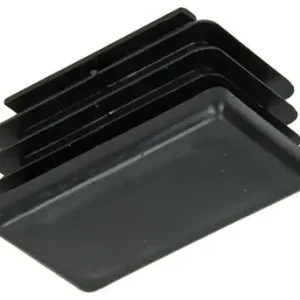 1047783 - INSTEEKDOP KUNSTSSTOF ZWART 30 X 50 MM 4 ST/PCS