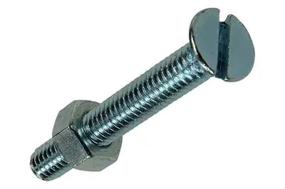 1017511 - METAALSCHROEF VERZ. KOP + MOER VERZ. 6 ST M6 X 40 MM
