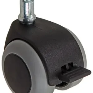 1058957 - ZWENKWIEL MET ENKELE WIELREM VORK PP, MET STIFT 50 MM