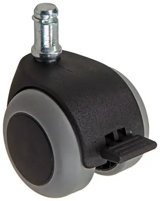 1058957 - ZWENKWIEL MET ENKELE WIELREM VORK PP, MET STIFT 50 MM