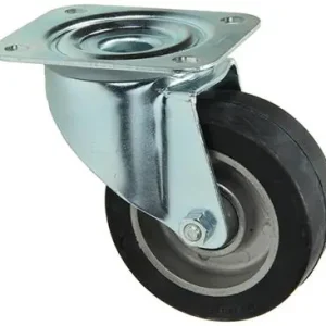 1058941 - ZWENKWIEL RUBBER ZWART LOOPVL ALU VELG , PLAAT 100 MM