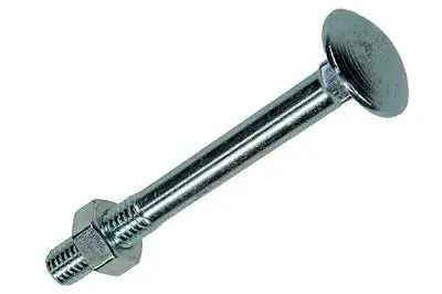 1017583 - HOUTBOUT + MOER STAAL VERZINKT3 ST M8 X 70 MM