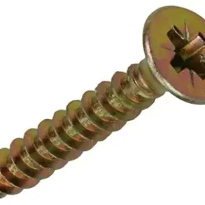 1020121 - SPAANPLAATSCHROEF VZ KOP GEEL VZ 100 ST 6,0 X 40 MM